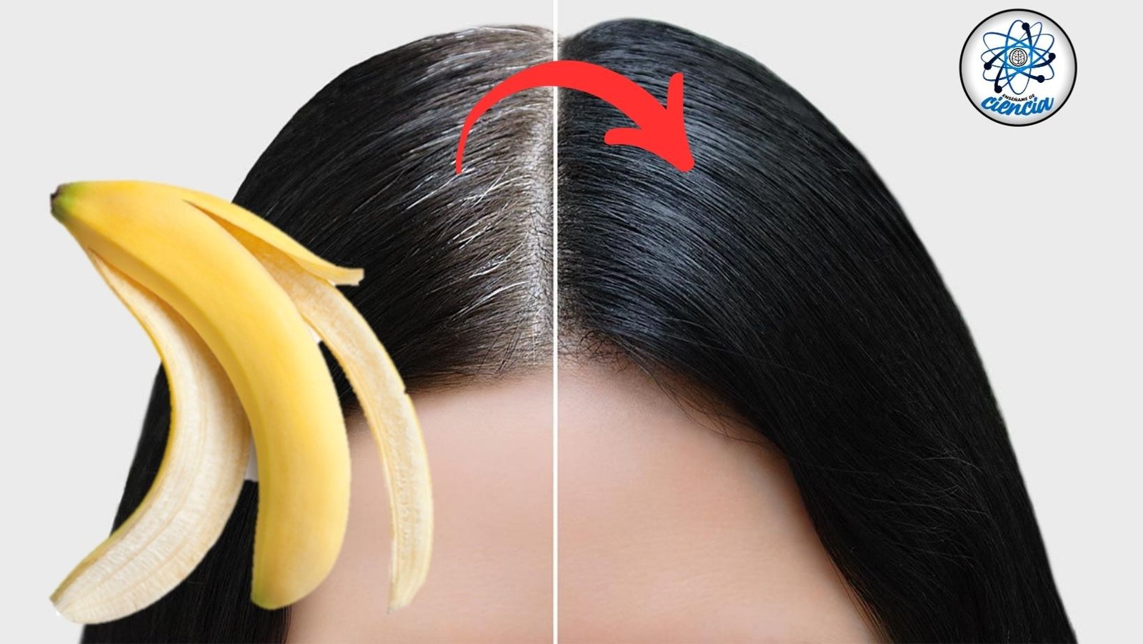 Fórmula secreta de plátano para eliminar canas y rejuvenecer el cabello