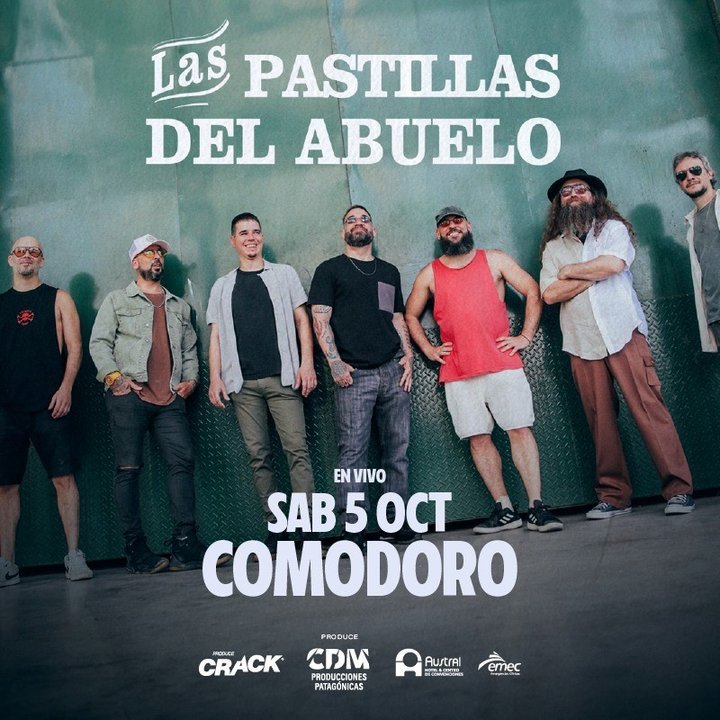 noticiaspuertosantacruz.com.ar - Imagen extraida de: https://adnsur.com.ar/cultura---espectaculos/agenda-cultural/las-pastillas-del-abuelo-llegan-a-comodoro-y-brindaran-un-show-en-el-socios-fundadores_a66b919e2658cebcdb0e6d9ef