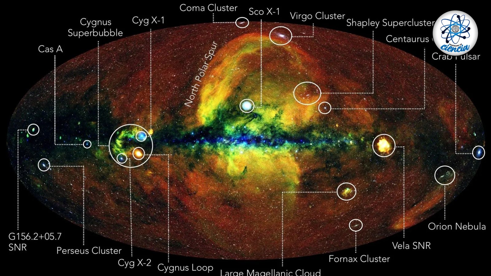 noticiaspuertosantacruz.com.ar - Imagen extraida de: https://ensedeciencia.com/2024/09/26/ciencia-espacial-astronomos-publican-el-mapa-infrarrojo-mas-avanzado-de-la-galaxia/