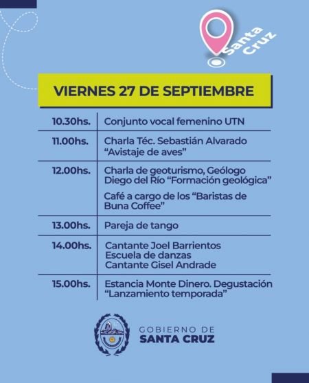 noticiaspuertosantacruz.com.ar - Imagen extraida de: https://noticias.santacruz.gob.ar/gestion/produccion/secretaria-de-turismo/item/31559-celebraran-el-dia-internacional-del-turismo-con-importantes-propuestas-recreativas-y-culturales