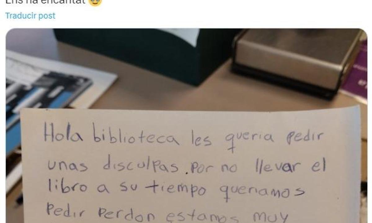 noticiaspuertosantacruz.com.ar - Imagen extraida de: https://www.huffingtonpost.es//virales/unana-devuelve-tarde-libro-biblioteca-deja-nota-le-perdona.html