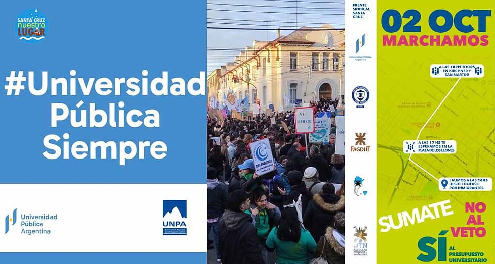 noticiaspuertosantacruz.com.ar - Imagen extraida de: https://www.santacruznuestrolugar.com/post/en-defensa-de-la-universidad-pública-hoy-se-lleva-adelante-la-2da-marcha-federal-universitaria-en-t