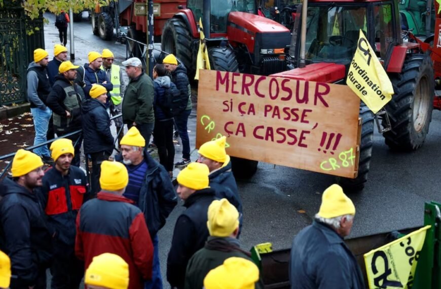 Protesta agrícola en Francia por acuerdo UE-Mercosur